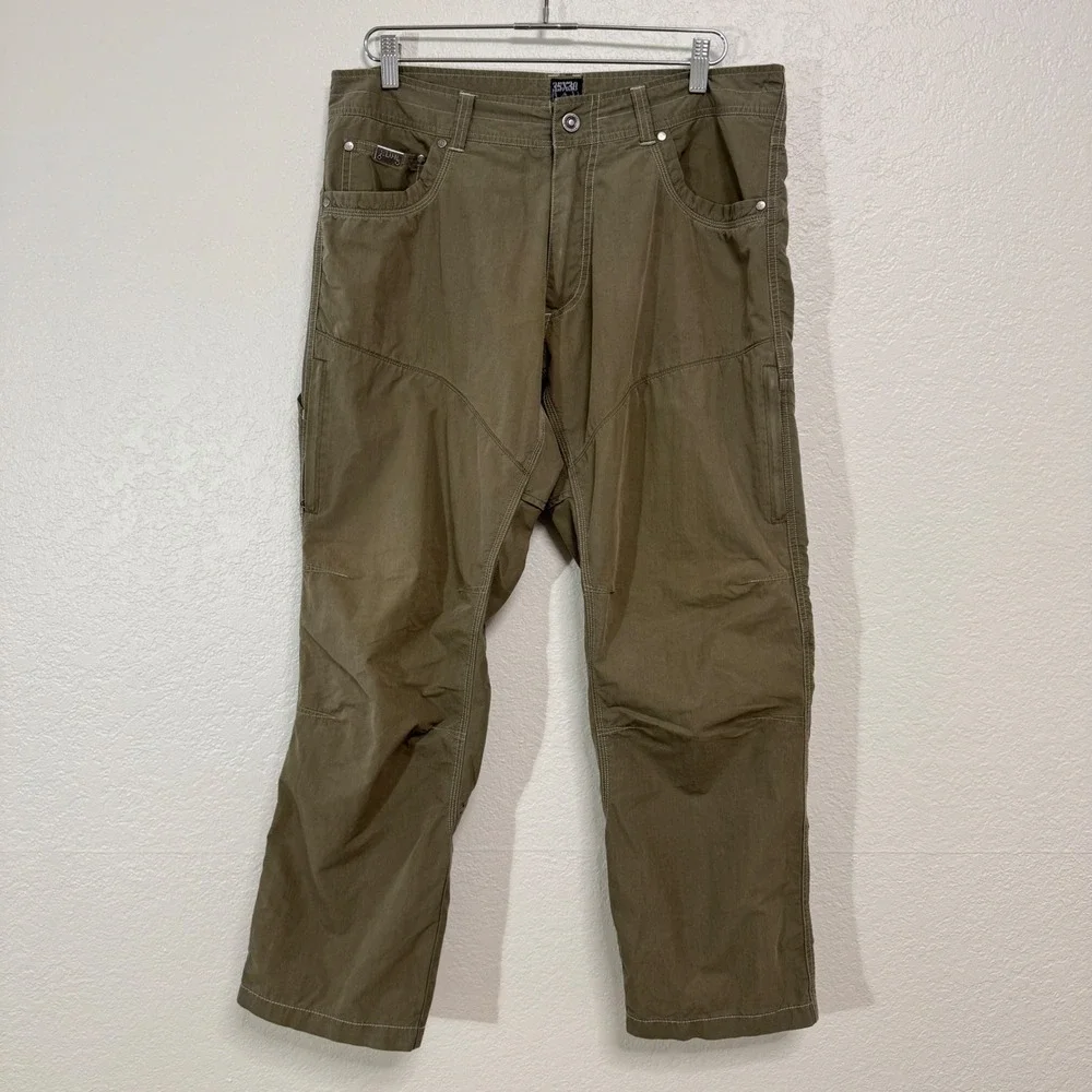 KUHL Pants Mens 35x30 Brown Hiking Outdoor Cargo Utility